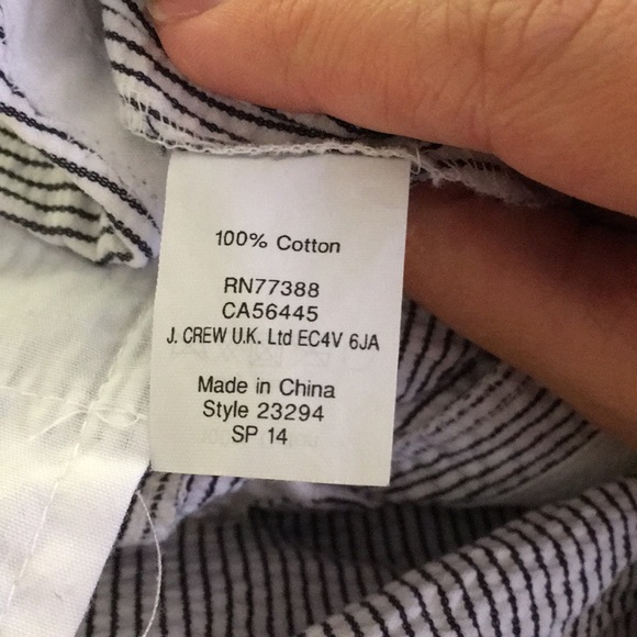 J crew blue and white striped seersucker skirt - Picture 8 of 8